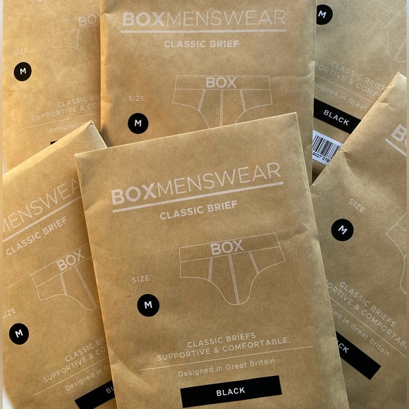 Box Menswear Black Briefs New in Original discreet packaging - Picture 3 of 10